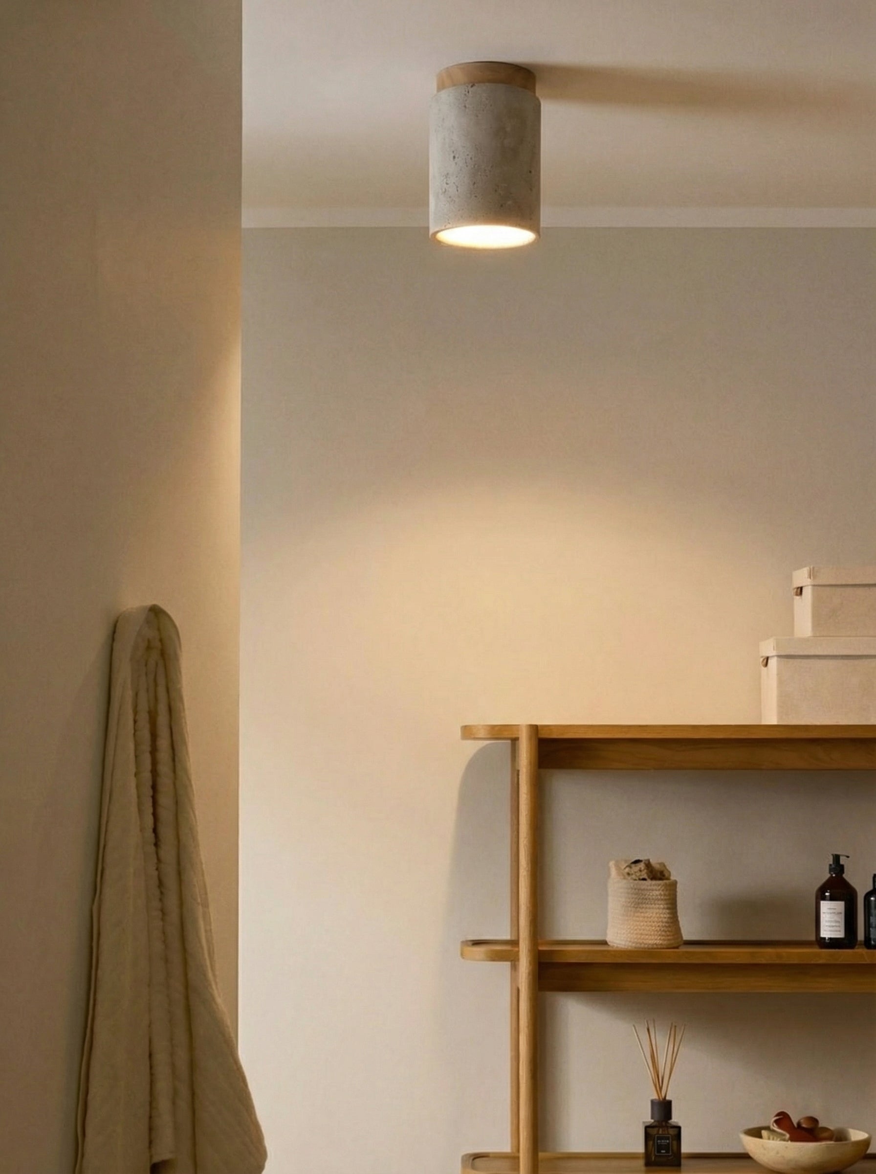 Mito | Travertine plafondlamp