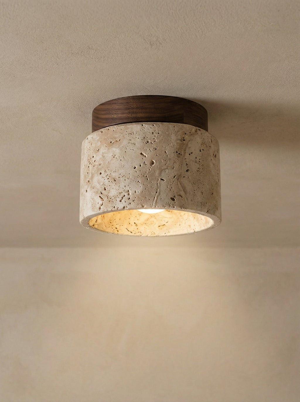 Mito | Travertine plafondlamp