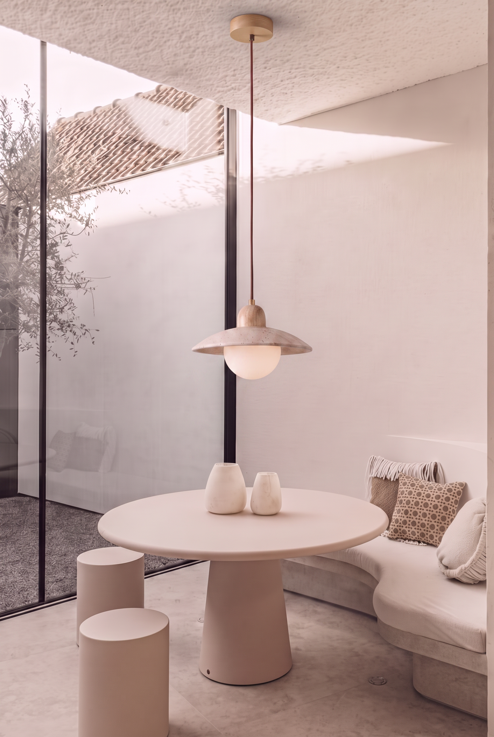 Rizo | Travertine hanglamp Eiken