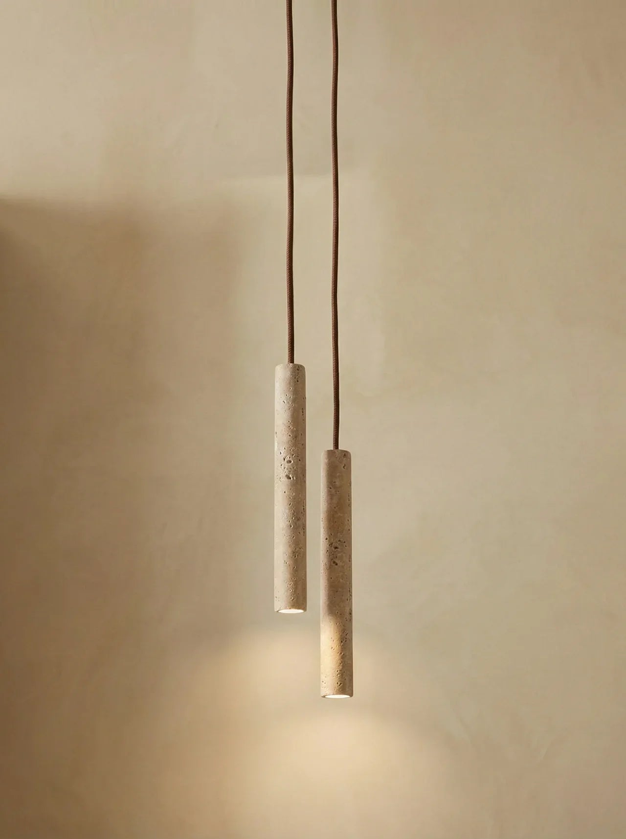 Muzai | Travertine hanglamp set
